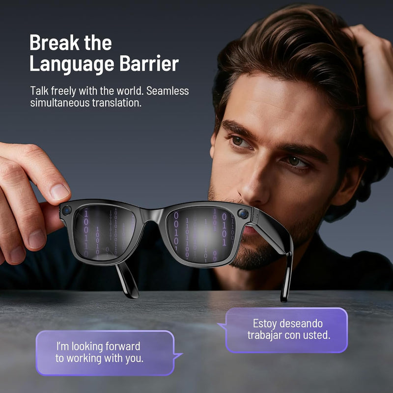 AI Smart Glasses with original camera & speaker