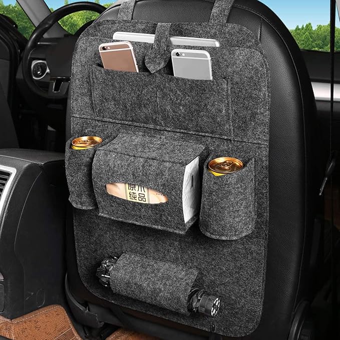 Pack of 2 for 2 Back Seats Car Seat Organizer
